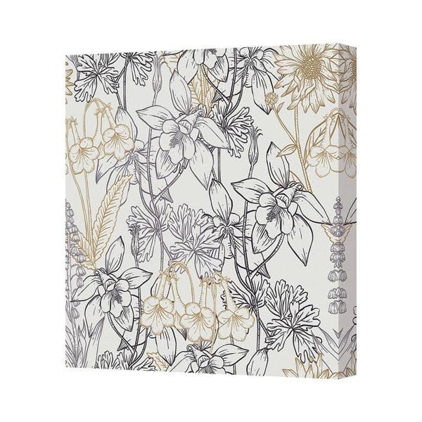 Benjamin Tate Design Floral Canvas Art Print Contemporary Botanical Decor UK Handmade