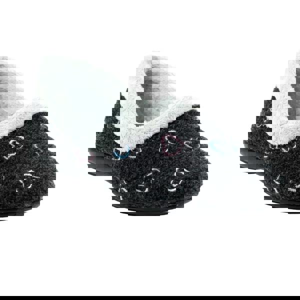 Lunar Womens/Ladies Sandino Slippers - Black - 