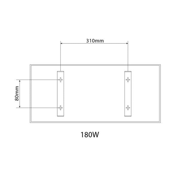 Mirrorstone Heating 180W Classic Infrared Heating Panel