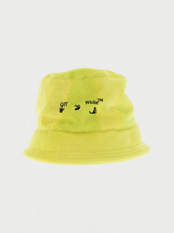 Off-White Women's Bucket Hat Yellow Fluo
