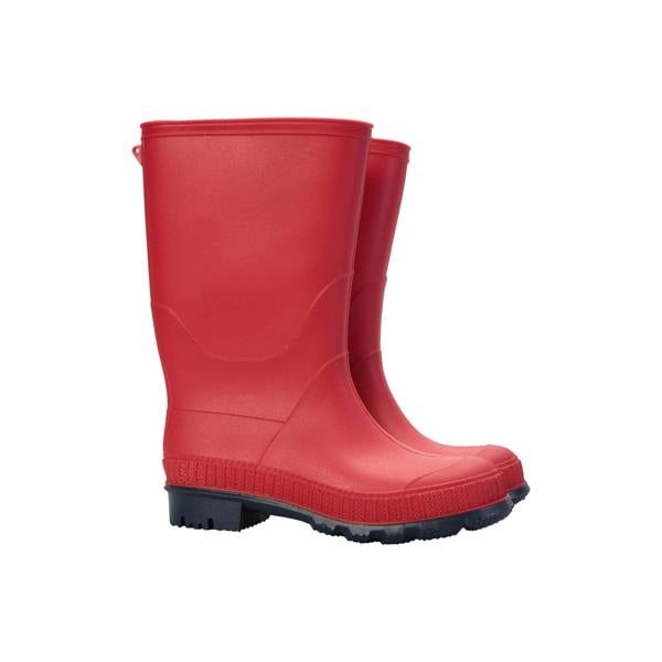 Mountain Warehouse Childrens/Kids Plain Wellington Boots - Red - 