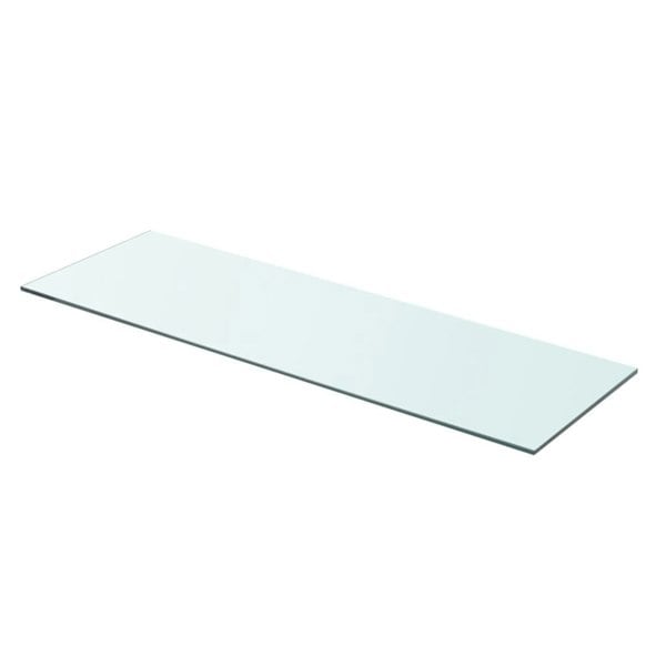 Berkfield Shelf Panel Glass Clear 80x25 cm