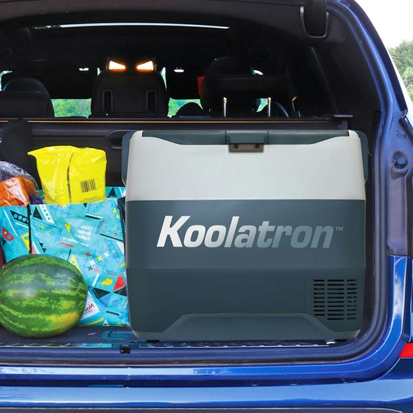 Koolatron Fridge Freezer Electric Cool Box 50L Cooler Box Portable 12v Camping Car Fridge For Campervan Perfect for Road Trips Compressor Cooling