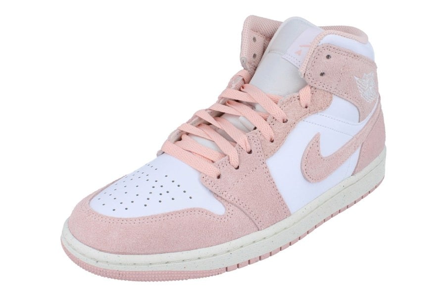 Nike Air Jordan 1 Mid SE Mens Trainers Fn5215  161 - White Legend Pink Sail 161 - Photo 0