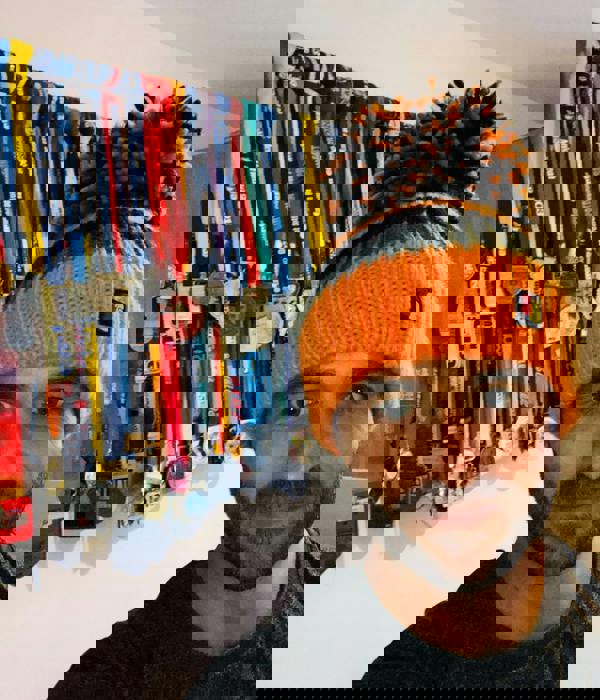 Big Bobble Hats Orange Carbon