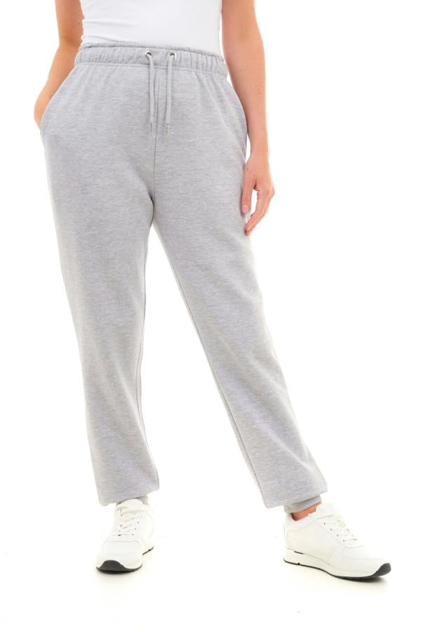 Smart Living Women's Soft Lounge Joggers - Cozy Sweatpants with Cuffed Hem & Drawstring - Grey