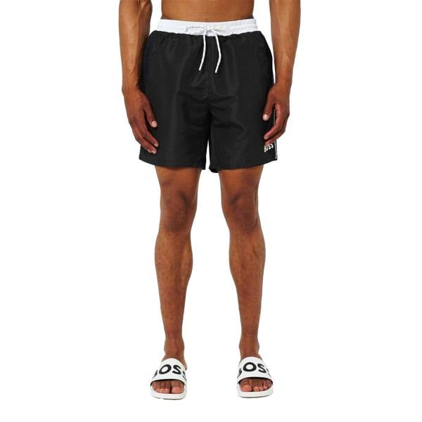 Boss Mens Starfish Swim Shorts - Black - 