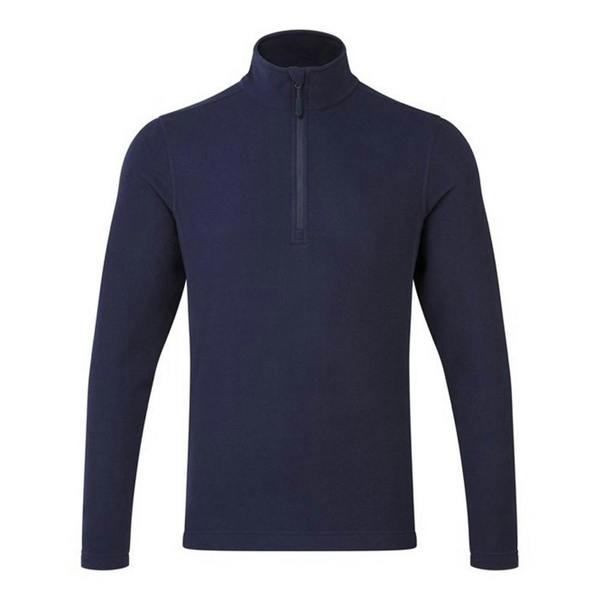 Premier Unisex Adult Recyclight Quarter Zip Fleece Top - Navy