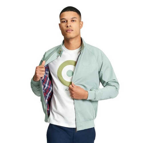 Ben Sherman Mens Harrington Signature Jacket - Sage