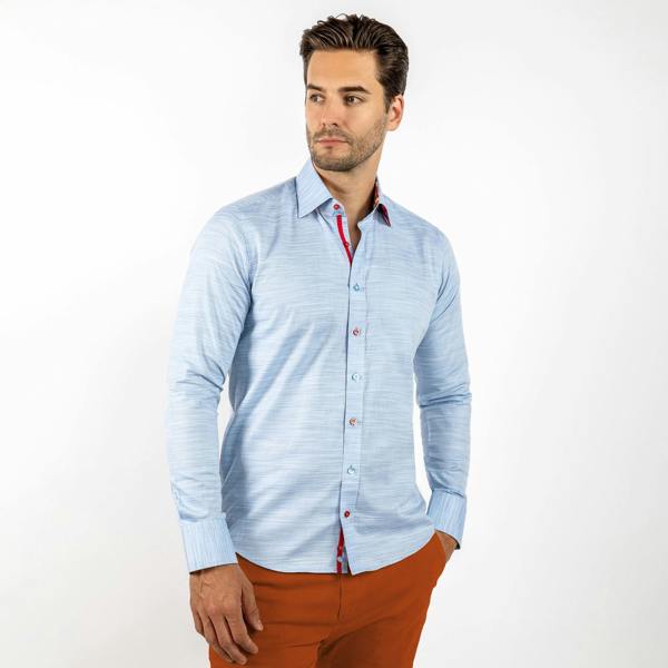 PALE FAINT SHADING CLASSIC SHIRT - Premium Men's Patterned Shirt by Claudio Lugli | Bold Design, Tailored Fit, Best Printed Shirts