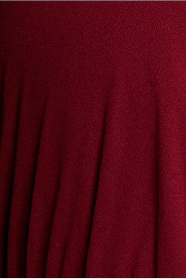 Sustainable Chiffon Flutter Sleeve Wrap Maxi Dress - Berry DR2486BBS