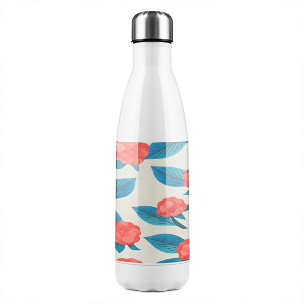 Benjamin Tate Design Watercolour Christmas Pattern Stainless Steel Bottle