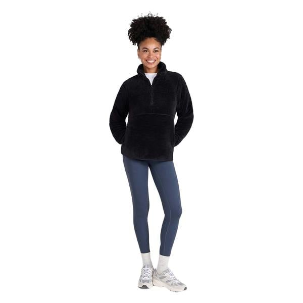 Animal Womens/Ladies Teddy Fleece Half Zip Jacket - Black - 