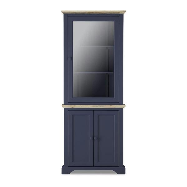 Statement Furniture Florence Corner Display Cabinet, Glass Door Assembled Dresser
