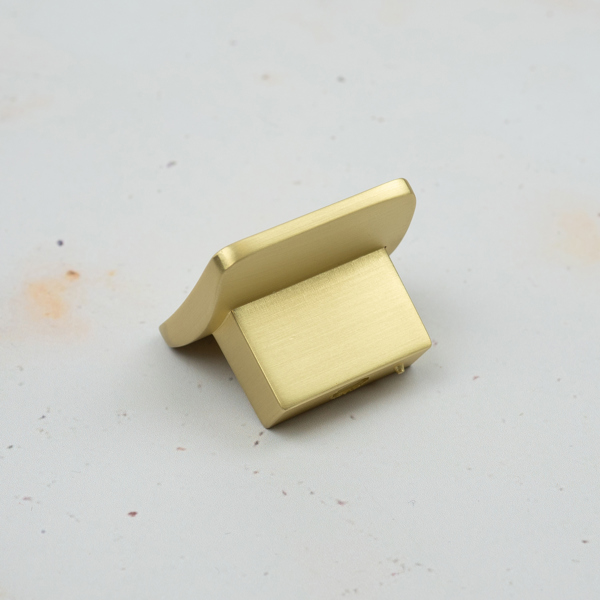 Handle & Home 32mm Brushed Brass Square Knob