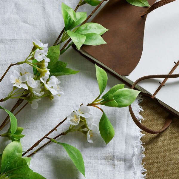 Wyld Haus Set of 3 Artificial Flowers Tall Mock Orange Spray