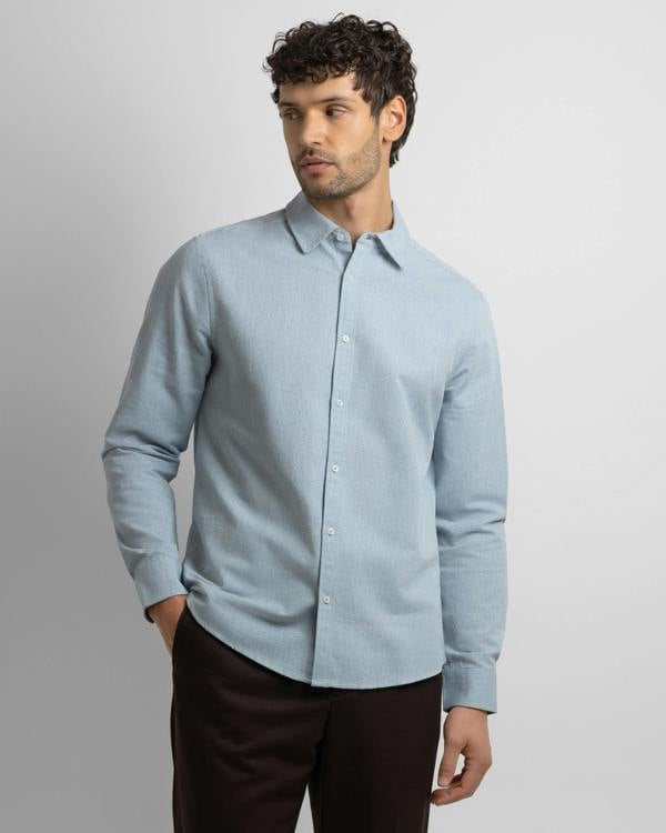 Steel & Jelly Allgreave - Abstract Jacquard Long Sleeve Shirt