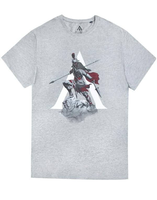 Assassins Creed Mens Grey The Knight Short Sleeved T-Shirt