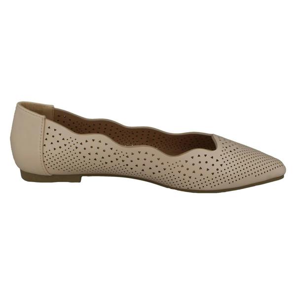 Spot On Ladies Slip On Ballerina Flat Shoes F80459