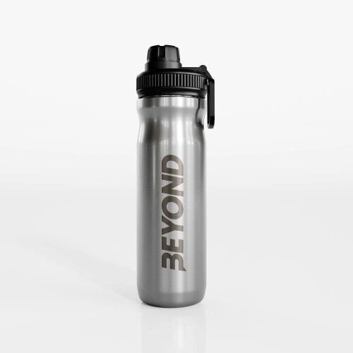 Beyond Shakers Brushed Steel Sports Bottle