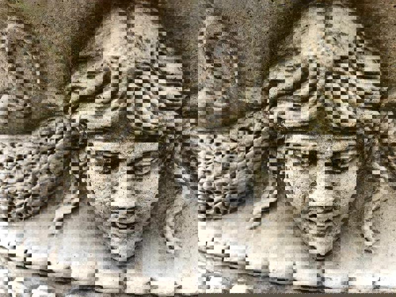 Pair of Large Oval Antique Garden Urns