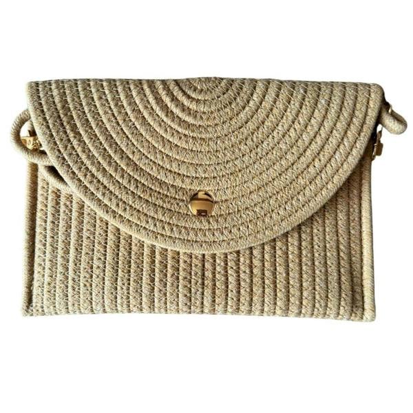 Solis Accessories Rope 2-in-1 Crossbody Shoulder or Clutch Bag
