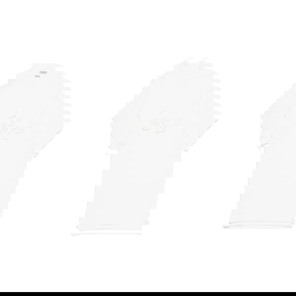 Acne Studios Embroidered Logo T-Shirt   in  White