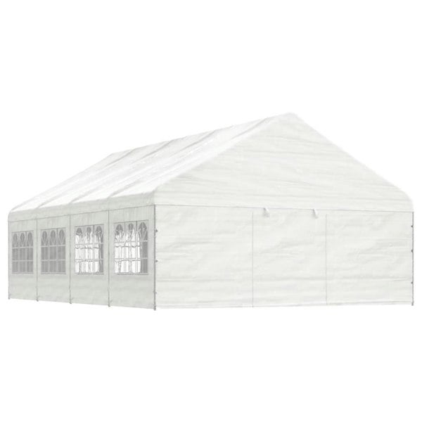 Berkfield Gazebo with Roof White 8.92x5.88x3.75 m Polyethylene