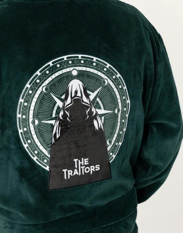 The Traitors Unisex Green Logo Hooded Bathrobe