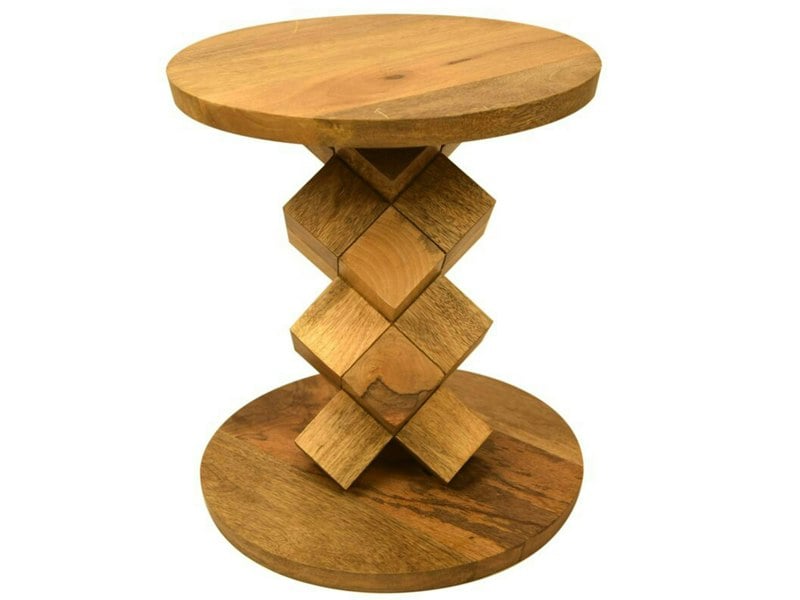 Dorel Home Battle Sidetable R Mango - W40 x D40 x H50 cm