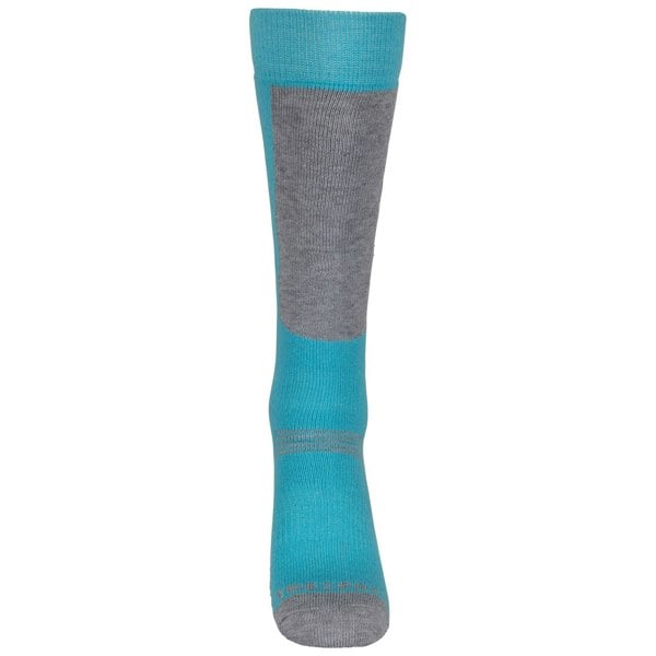 Trespass Childrens/Kids Convex Ski Socks (Pack of 2) - Navy/Cyber Blue