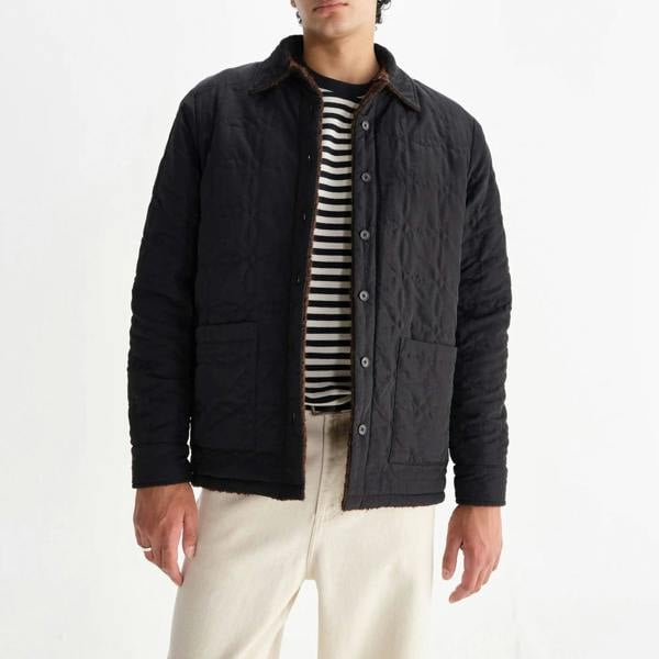 Wax London Mount Bobble Wool Reversible Overshirt