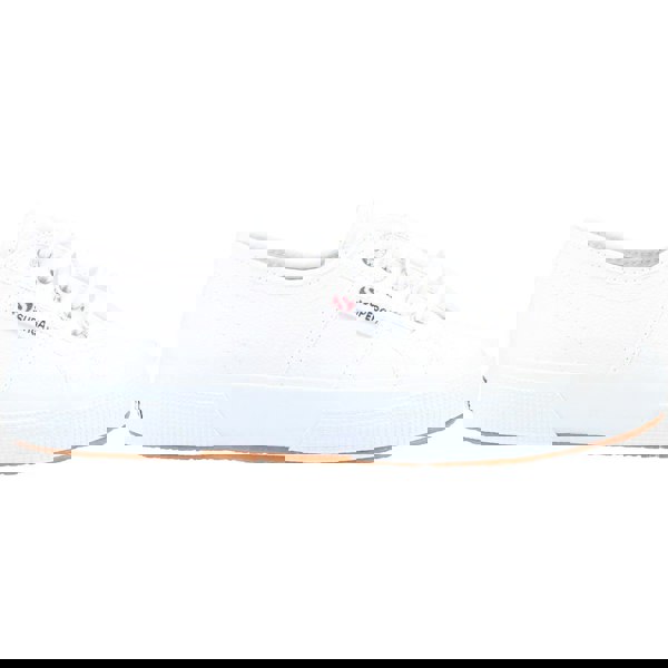 Superga 2750 Tumbled Leather Trainers - White