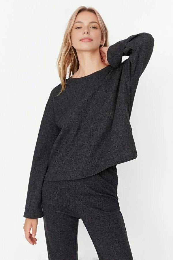 WOVCOR 2-Piece Waffle Knit Pajama Set
