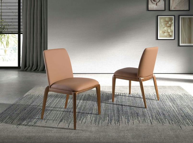 Angel Cerdá Brown Leatherette Chair 4135
