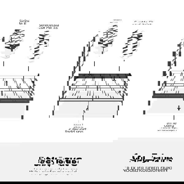 Dorel Home Jensen Metal Bed Black - Double