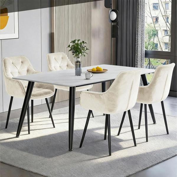 Groundlevel Set of 2 Velvet Upholstered Dining Chairs