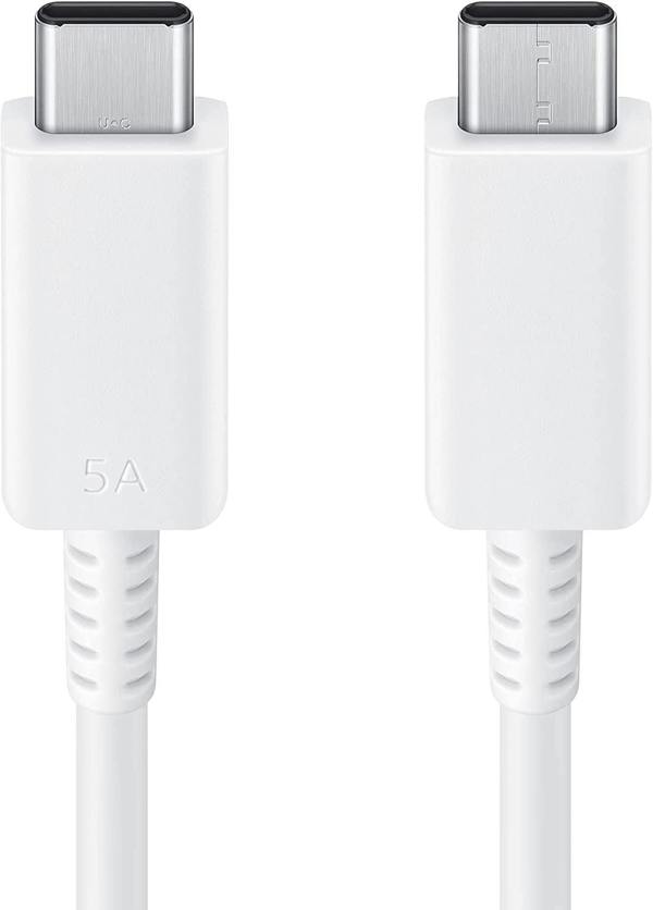Samsung 1.8M 100W USB C to C Charging Cable White - EP-DX510JWEGEU