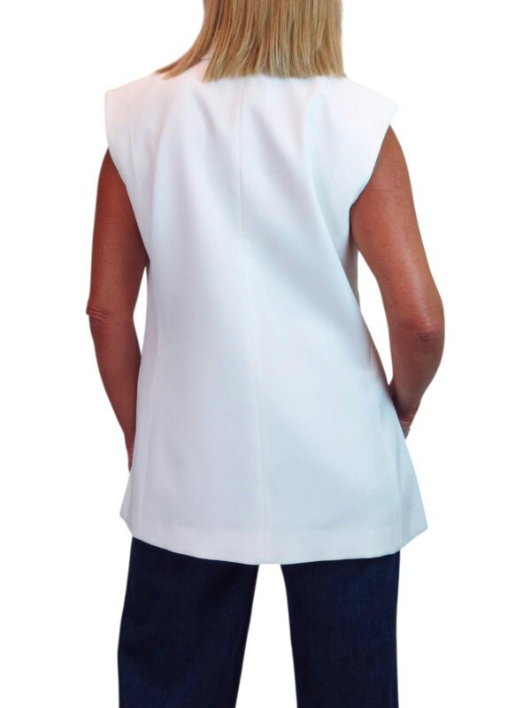 Paulo Due Oversized Sleeveless Blazer Waistcoat