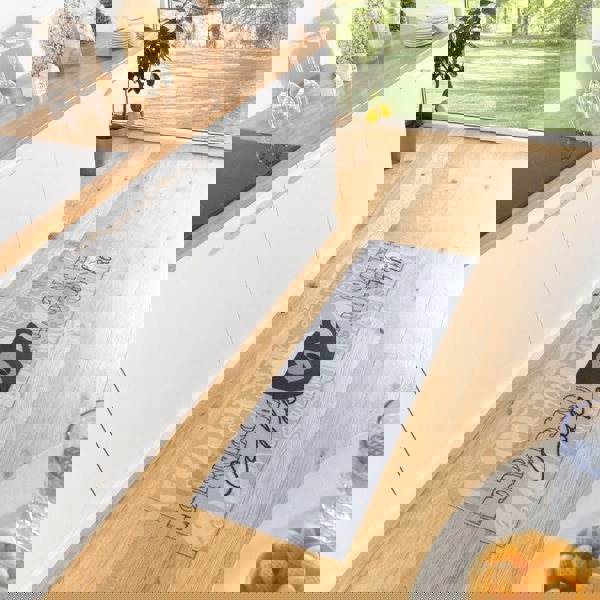 Cook & Clean I Like Espresso Kitchen Runner