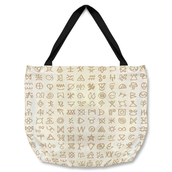 Benjamin Tate Design Viking Ritual Symbols Tote bag