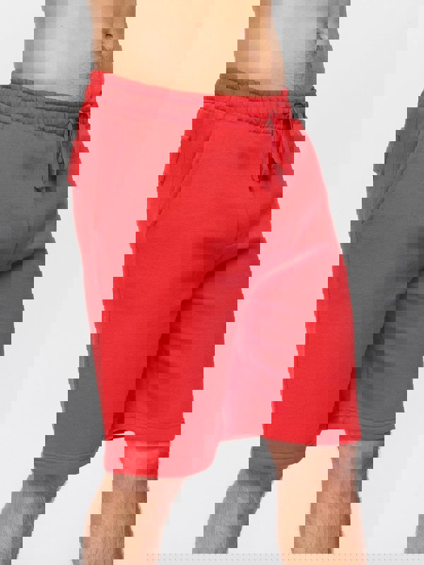 Crosshatch Flocked Shorts Red