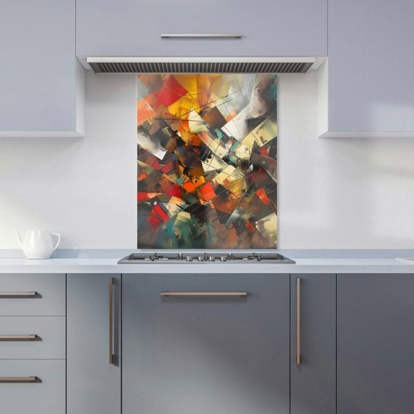 Warren Reed - Designer Dynamic Chaos: Energy Unleashed Kitchen Splashback