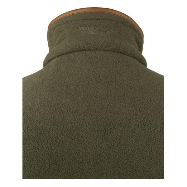 Jack Pyke Countryman fleece gilet with Jack Pyke branding on the neck