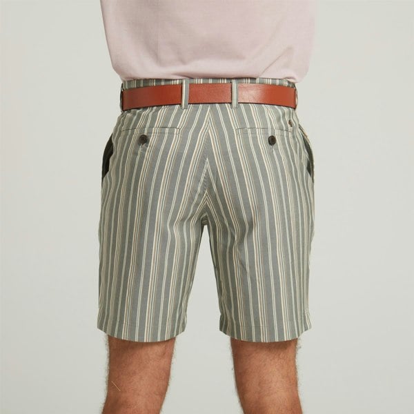 Gabicci G54V02 Mens Striped Twill Shorts Gabicci Classic - LATTE