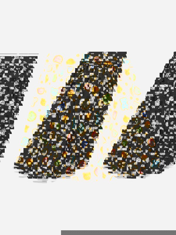 Moschino Kids Moschino Girls Teddy Bear Gems Skirt in Black