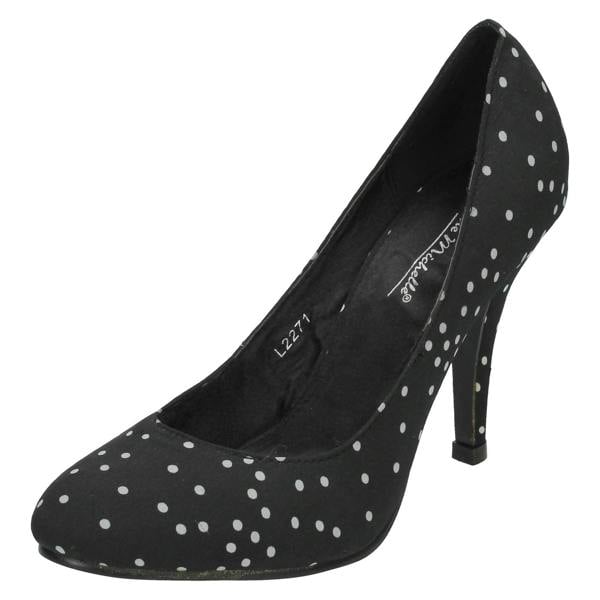 Anne Michelle Ladies Anne Michelle Polka Dot Court Shoes