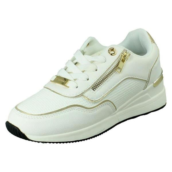 Elle Sport Ladies Elle Sport Zip Detailed Lace Up Trainers F7545