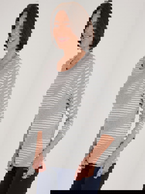 PennyPlain Yds Top 3qs - Silver Marl