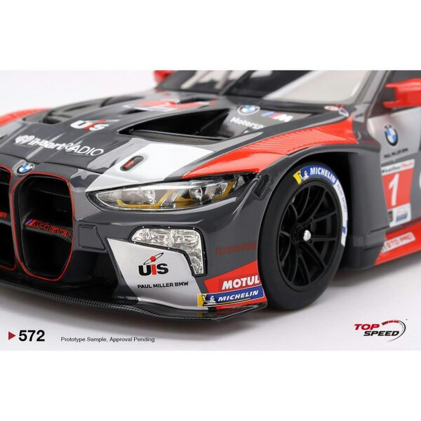 MCSlots BMW M4 GT3 No.1 IMSA 2024 Sebring 12 Hrs 1:18 Scale Topspeed TS0572